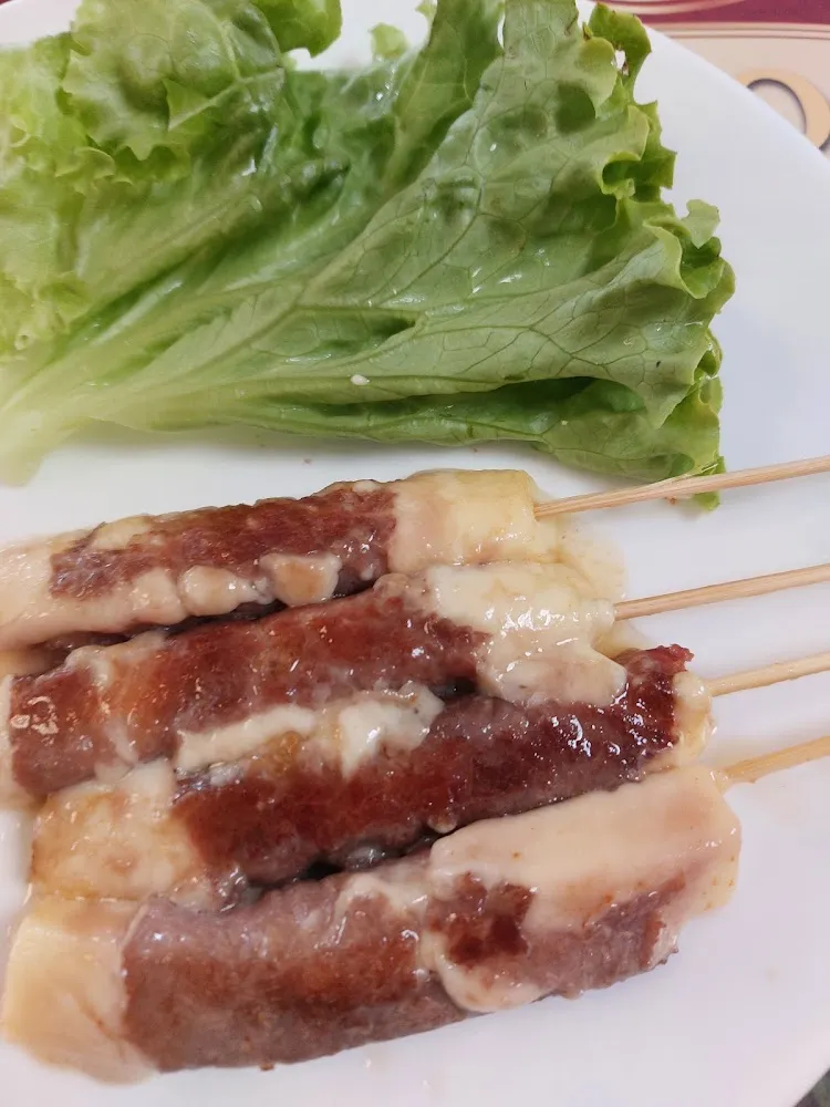 Brochettes de Boeuf Et Fromage Fondu